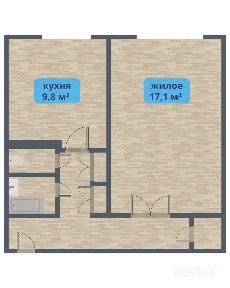 СВЕТЛАЯ ОДНОКОМНАТНАЯ КВАРТИРА С ХОРОШИМ РЕМОНТОМ НА КРАСНОГВАРДЕЙСКОЙ!