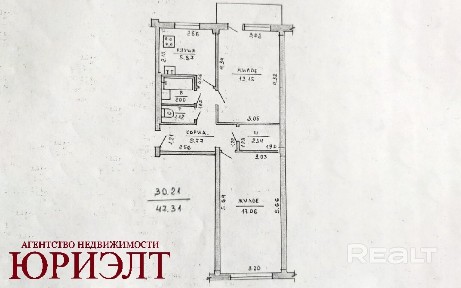 Купить 2-комнатную квартиру, г. Витебск, ул. Чкалова, 11/9