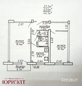 Купить 2-комнатную квартиру, г. Витебск, ул. Смоленская, 1/2