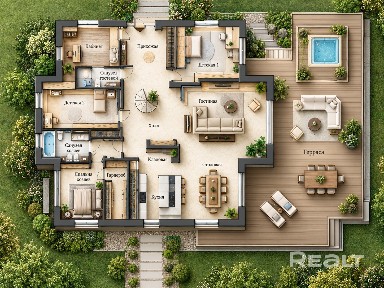 Готовая дизайнерская резиденция у лесного озера в 100 м от МКАД - SPA, искусство, мебель Minotti