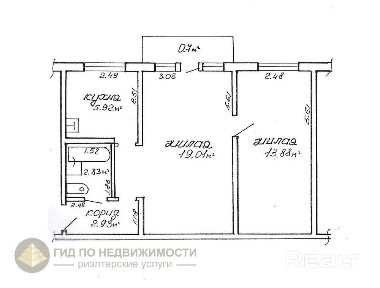 2-х ком. кв, г. Гомель, ул. Крайняя, д. 2