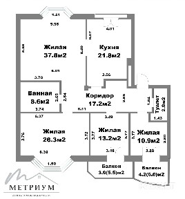 Уникальная 4-ая квартира в ЖК «Изумрудный» по адресу: г. Минск, ул. Быховская, 35