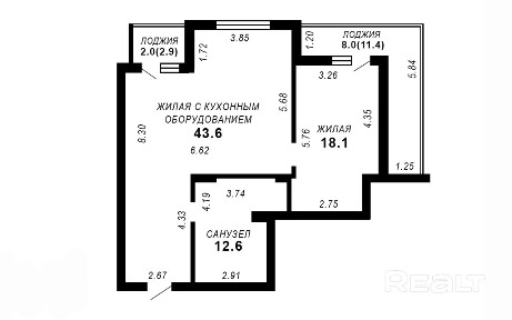 Купить 3-комнатную квартиру, г. Минск, пер. Горный, 8