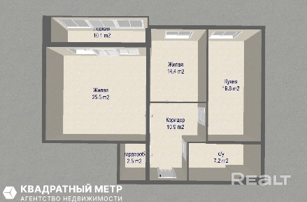 Продается 3-комнатная квартира в таунхаусе на 4-м пер. Кольцова, 8 возле Цнянского вдхр