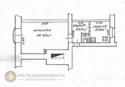 Купить 1-комнатную квартиру, г. Гомель, ул. Кирова, 44