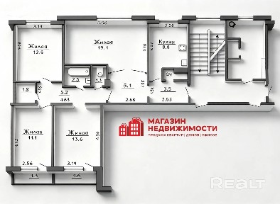 4-комнатная квартира в микрорайоне Фолюш