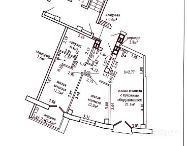 Купить 3-комнатную квартиру, г. Гродно, ул. Воинов-Интернационалистов, 16/А